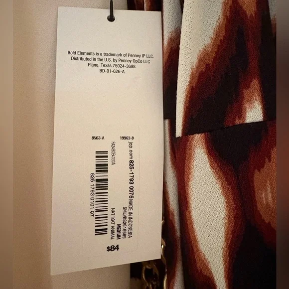 Bold Element Brown and Black Leopard Print Sleeveless Jumpsuit Chain Belt - Picture 7 of 16